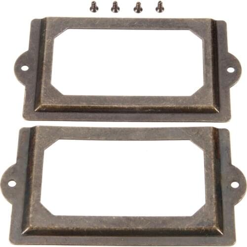 2pcs 125*69mm Pull Handle for Furniture Cabinet Label Tag File Name Card Holder Cabinet Drawer Hardware