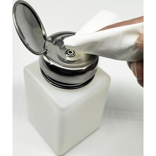 200ML Clean Anti Static Liquid Plastic Alcohol Bottle with stainless steel bottle cap For mobile phoneTablet PC repair