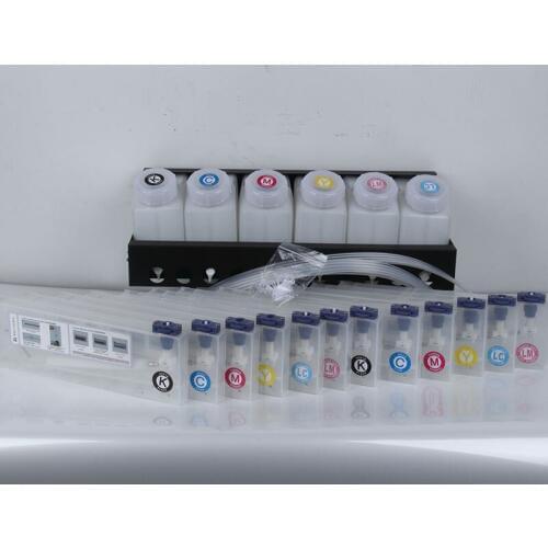 6+12 Bulk Ink System for Roland/Mimaki/Mutoh with Bottle Cartridge Ink Tube Connectors