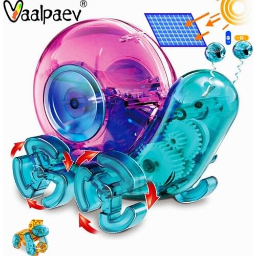 Solar Car Toys Snail Orangutan Gorilla Educational Science Sun Light Control Experiment Kid Montessories Electronics Project Kit