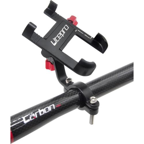 Litepro Bicycle Phone Holder Universal Mobile Phone Holder Bike Handlebar GPS Bike Bracket Stand For iPhone 12 Pro Samsung