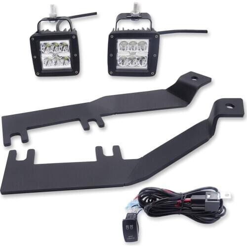 For Ford F250 F350 2008-2010 Super Duty Work 3" 24W LED Light Pod Pillar Side View Mount Fog Light Car Lights Accessories