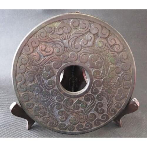 Ancient Chinese Han Dy Aristocratic jade Exorcism to ward off bad luck Bi 356g