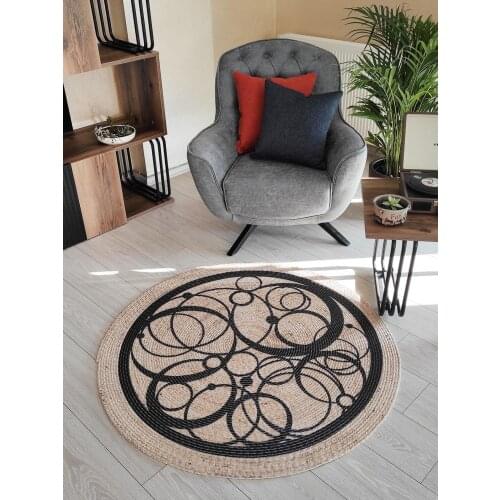 Mandala Bohemian Jute Rug