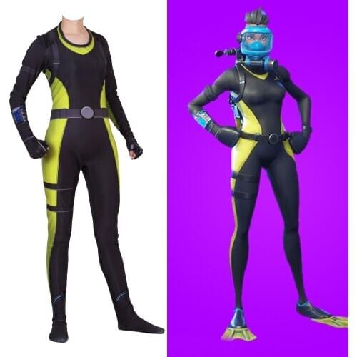 Free shipping adult childrens Halloween game reef ranger Cosplay Clothes for women bodytights costume jumpsuits JQ-1359
