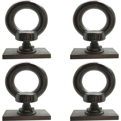 4x Eye bolt Nut tie down kit for T & C Rhino Yakima Pro Rola roof rack M8