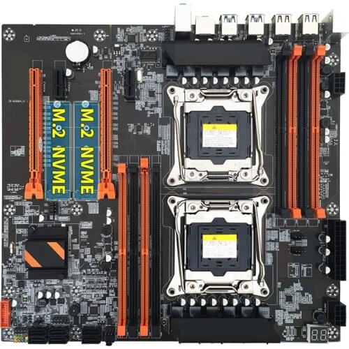 X99 Motherboard LGA 2011-3 Support Dual CPU DDR4 Support 8X32G Memory for LGA 2011-3 Xeon E5 Series