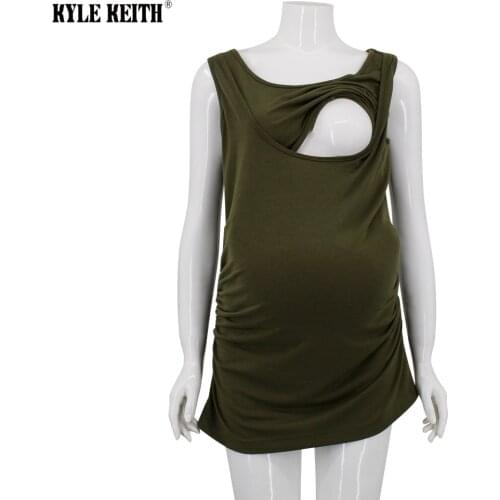 Womens Maternity Nursing Tank Tops Sleeveless Nursing Tops for Breastfeeding Double Layer Soft Pregnancy Clothes