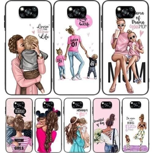 Baby Mom Girl Hot Fashion For Xiaomi Poco X3 NFC M2 X2 F2 C3 M3 Pocophone F1 Pro Mi Play Mix 3 A2 A1 6 5 lite Phone Case