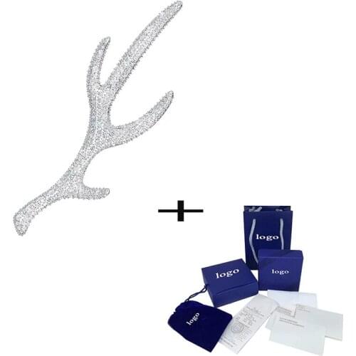 New Fashion POLAR BESTIARY Brooch Animal Antler Shape Colorful Crystal Ladies Wild Luxury Fine Jewelry Valentines Gift