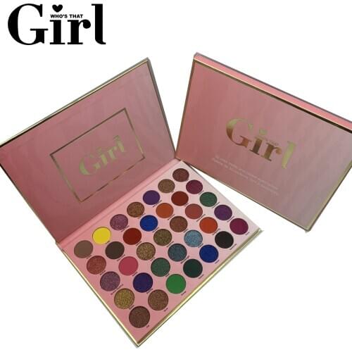 Whos That Girl 35 color eyeshadow pallete color pigment matte eye makeup set lasting waterproof long lasting eye shadow plate