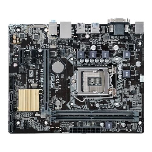 Full new ASUS H110M-K motherboard (Intel H110/LGA 1151)