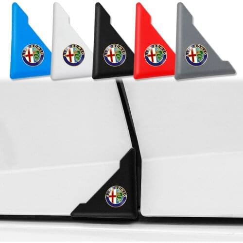 90 Degree Silicone Car Door Angle Corner Cover Bumper for alfa romeo 156 159 giulietta 147 Crash Scratch Protector Auto Car