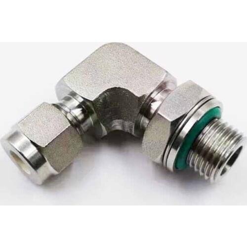Tube/pipe fittings, 316 SS ninety degrees elbows male, positionable, ISO/BSP parallrl thread(PR), can combination with Swagelok