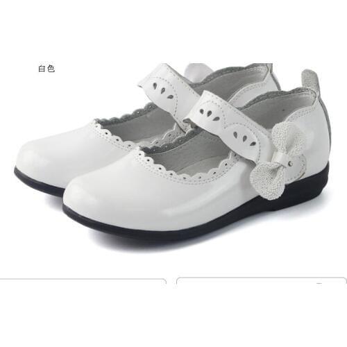 Baby Girl Shoes 2017 New Spring And Autumn Fashion Bow Lace Girls White Shoe Solid Cute Girls Shoes
