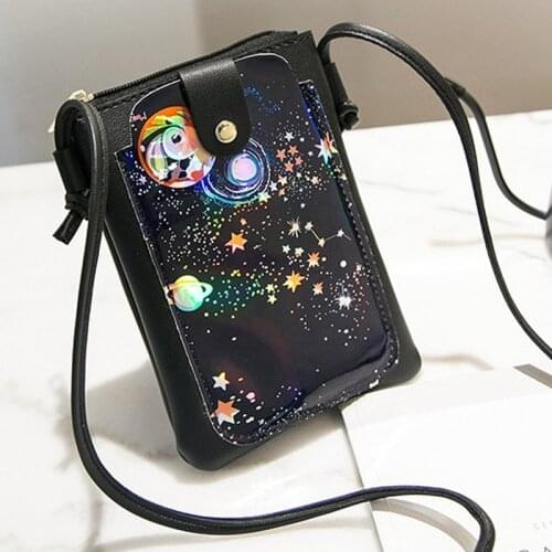 2019 Women Shoulder bags 3D Cartoon Print Wallet Phone Bag Ladies Mini Shoulder Bag Coin Purse Cross Shoulder Bag For Femina