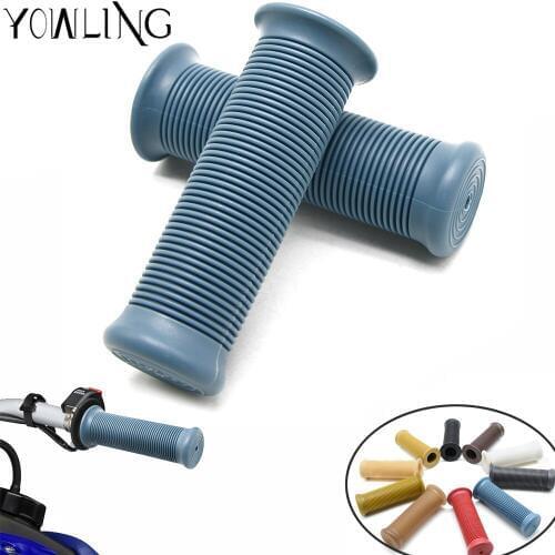 1 Pair 25mm 28mm Motorcycle Handlebars Motorcycle Custom Gel Hand Grips Plastic rubber 7/8 inch Moto Vintage Grips