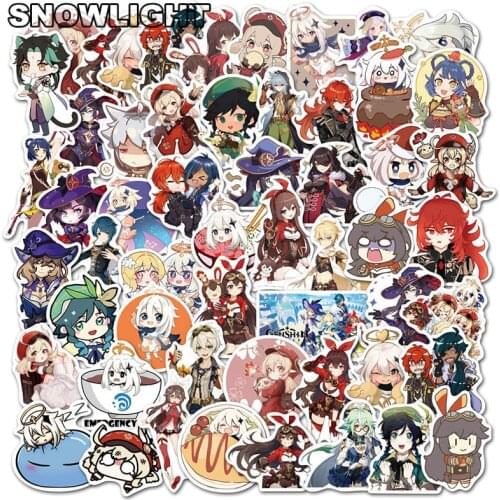 10/50Pcs/set Genshin Impact Open World Game Graffiti Stickers Waterproof Suitcase Notebook Scooter Toy Phone Case Kids Toys