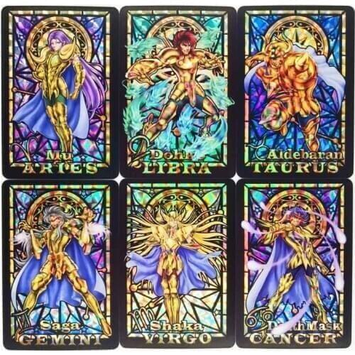 12pcs/set Saint Seiya Soul of Gold The Signs of The Zodiac Toys Hobbies Hobby Collectibles Game Collection Anime Cards