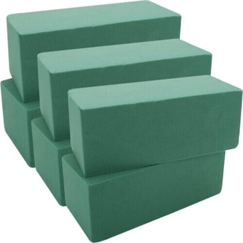 6PCS Floral Foam Bricks Flower Packing Arranging Flowers Florist Supplies for Artificial Flowers Plants Decor