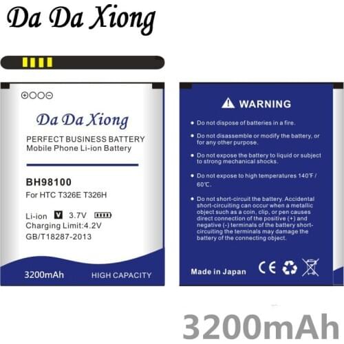 Da Da Xiong 3200mAh BH98100 Battery for HTC Desire SV T326E Desire P T326H phone batteries