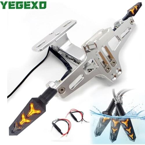 Motorcycle accessories License plate holder FOR cb650f trk502 drz 400 fz8 ybr125 z900rs xmax 250 gsxr 1000 xsr900 crf250l adv150