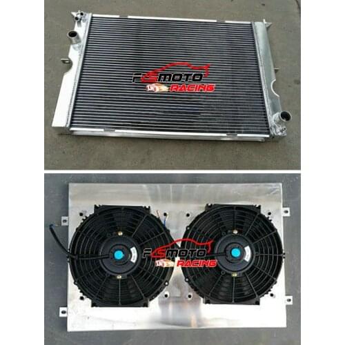 FOR Land Rover Discovery II SUV 2.5 Td5 1999-2004 01 02 03 04 00 99 Aluminum Radiator+SHROUD+FAN