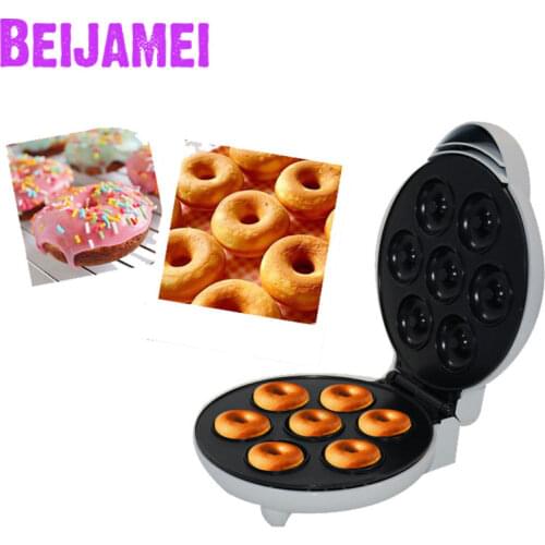 High Quality 220V Non-stick Electric Donut Making Pancake Maker Mini Donut Waffle Machine For Household Kitchen Tool