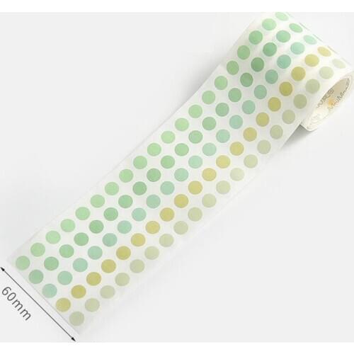 Kinbor 336 Pcs/lot Colorful Dots Washi Tape Japanese Paper Diy Planner Masking Tape Adhesive Tapes Stickers Decorative