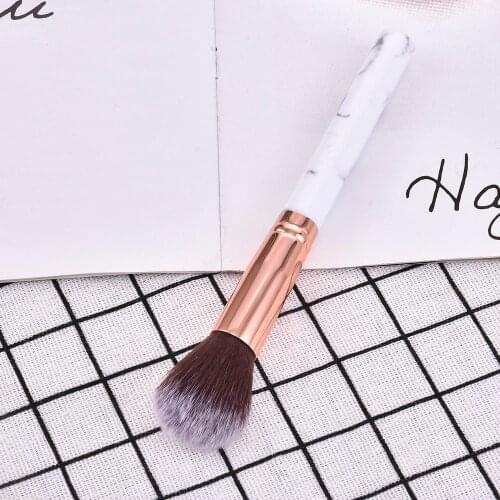 1Pcs Marble Pen Makeup Brush Powder Foundation Brush Soft Red Honey Powder Cosmetic Powder High Gloss Powder Brush Tools