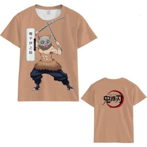 Classic Anime Demon Slayer Kimetsu No Yaiba 3D T Shirt Men Women Kamado Tanjirou Nezuko Agatsuma Zenitsu Inosuke Shinobu T-Shirt