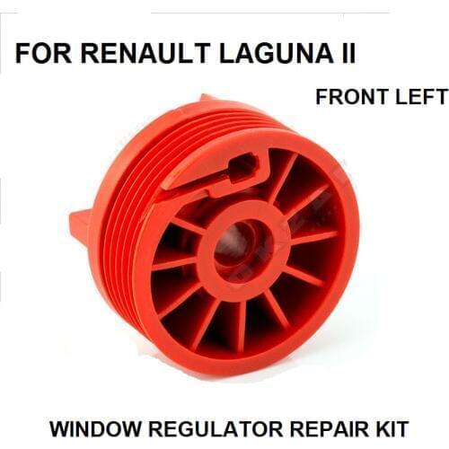 WINDOW REGULATOR ROLLER REPAIR KIT FOR RENAULT LAGUNA 2 II FRONT LEFT NEW