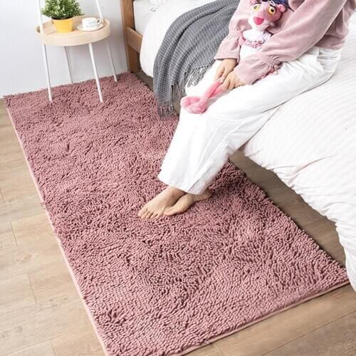 Chenille Bath Mat Anti Slip Super Absorbent Bathroom Carpet for Living Room Bedroom Rugs Kitchen Floor Mats Tapete De Banheiro