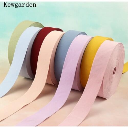 Kewgarden Handmade Tape DIY Bow Tie Hair Accessories 40mm 25mm 10mm 1.5" 1" Fabric Layering Cloth Ribbon Webbing 10 Meters