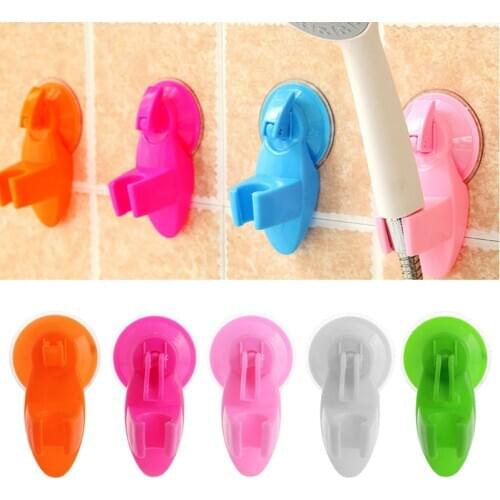New Adjustable Bathroom Suction Cup Shower Head Holder Plastic Vacuum Wall Mount JUN21-A