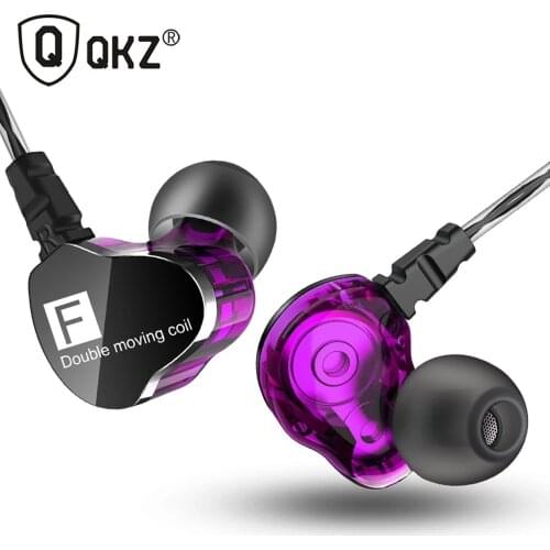 Original QKZ CK9 Headphone With Microphone Double Bass Turbo Wide Sound Headset DJ Sport Earphone Headset Earbud