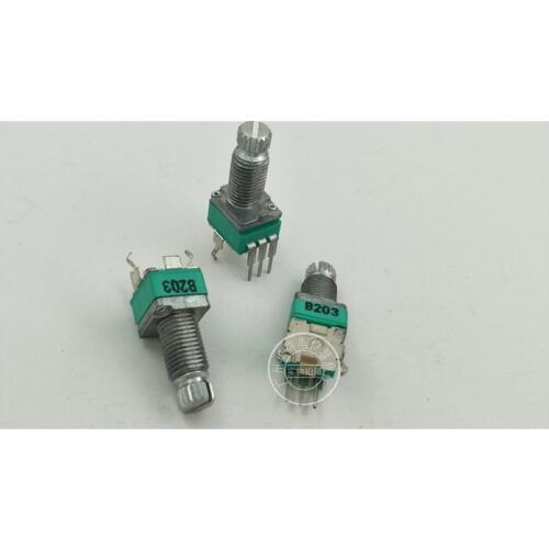 Original new 100% RK097N vertical single potentiometer B20K handle length 15mm thread net length 10mm (SWITCH)