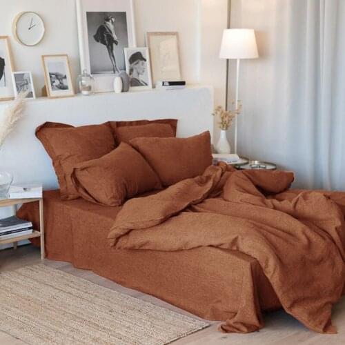 France Washed Linen Duvet Cover 220x240 King Bedding Nature Flax Bed Linens 200x220 Nordic Quilt 150 Double Bed Cover