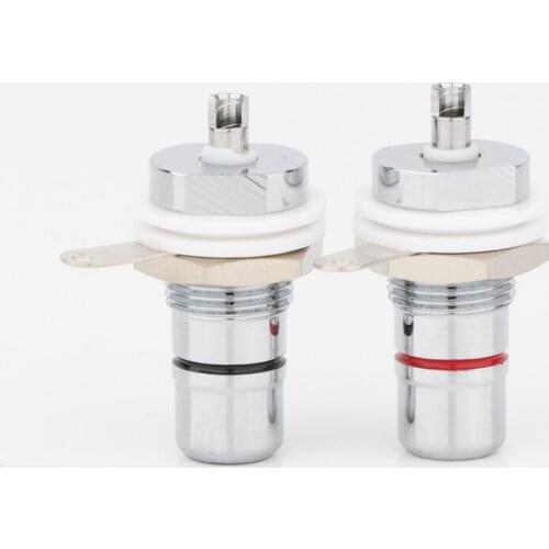 8pcs Rhodium Plated RCA Socket RCA female Panel Mount plug Audio Terminal RCA Panel Mount Chassis