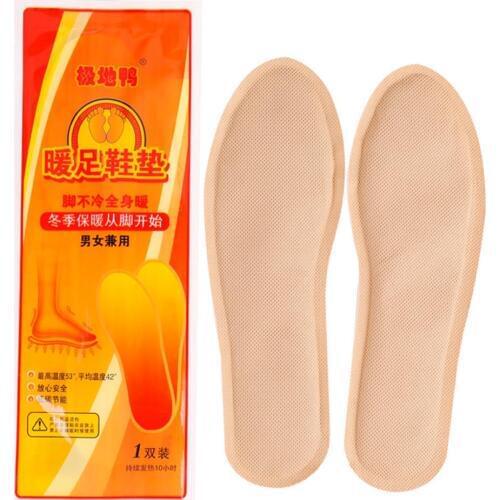 2Pcs/Pair Unisex Foot Warmer Pads Sticker Body Warming Patch Insoles Anti Winter Paste Strong Lasting Self-Heating Shoes Boots
