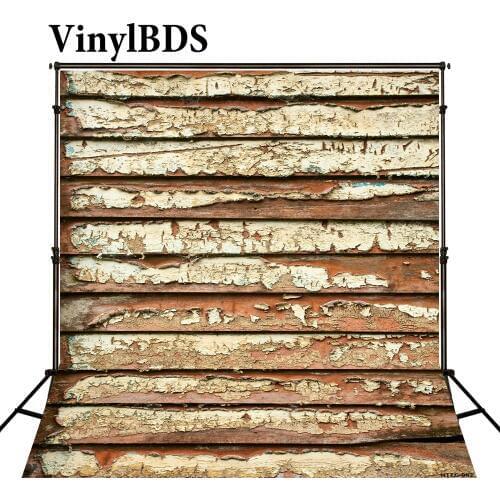 VinylBDS Old Wood Photography Backdrops Vintage Damage Exposed Wood Brick Wall Backgrounds For Photo Studio