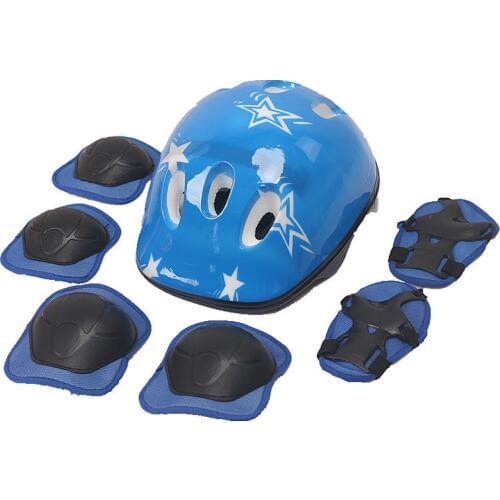 6/7 PCS Children Outdoor Sports Protection Sets Three Colors Skating Protective Gear Set Roller Wrist Guards Elbow Pad Knee Pad