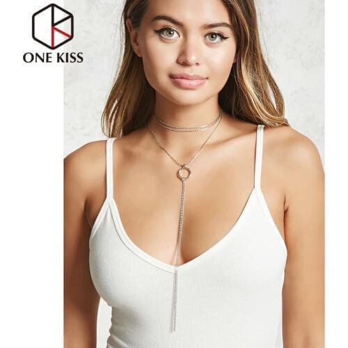 Bohemian Elegant Double Chain Necklace Vintage Sequins Long Tassel Star Choker Necklace Women Jewelry Gift New Accessories