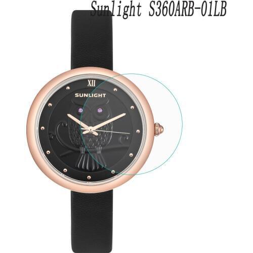 2pcs 9H Hardness Anti Shatter Tempered Glass Screen Protector Film For Sunlight S360ARB-01LB OWL watch Cover