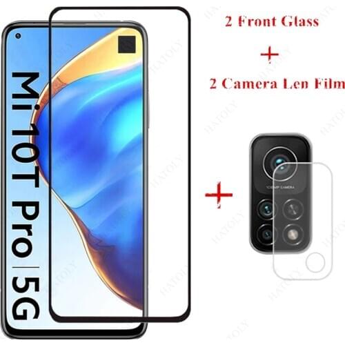 2PCS For Xiaomi Mi 10T Pro Glass Tempered Glass for Xiaomi Mi 10T Pro 5G Lite Redmi 9A 9C Note 9S 9 8 8A Screen Protector Film