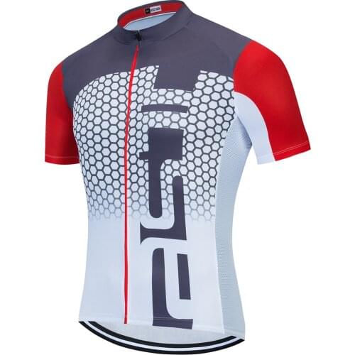 2020 RCC SKY Mens short sleeve cycling jerseys Wave point Bike Clothing shirts MTB Quick dry Bicycle Wear Ropa Ciclismo Hombre