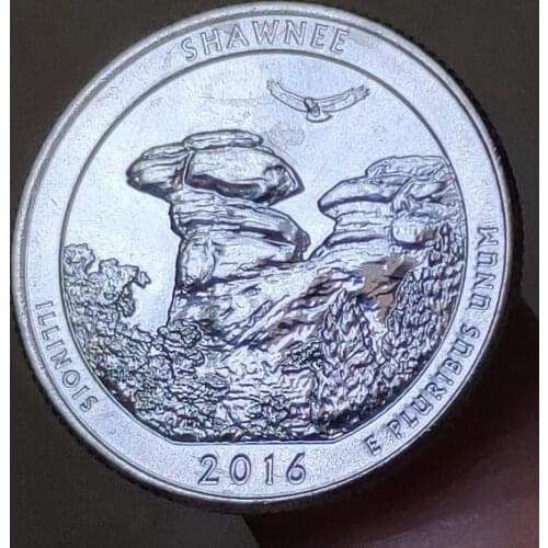 24mm 2016 National Park,100% Real Genuine Comemorative Coin,Original Collection
