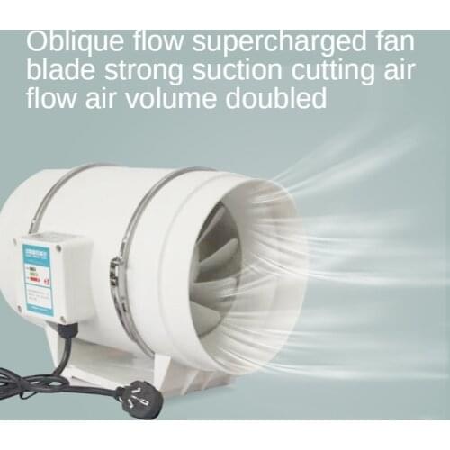 3''4''5''6'' Exhaust Fans Home Silent Pipe Duct Fan Bathroom Extractor Ventilation Kitchen Toilet Wall Air Clean Ventilator