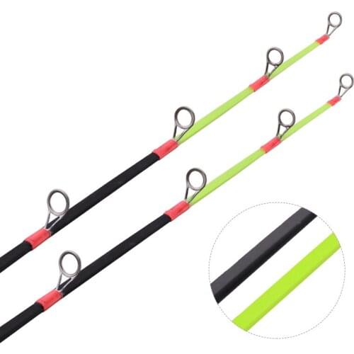 62cm Imitation Wooden Handle Straight Handle Gun Handle Children Rod Outdoor Short Ice Fishing Rod 2 Section Fishing Rod