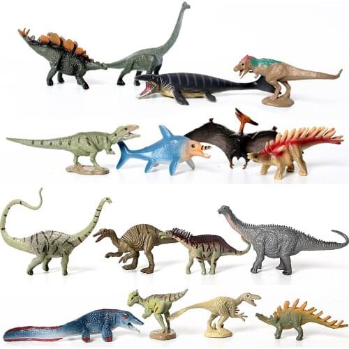 8PCS Simulation Animals Mini Dinosaurs Fidget Model Educational Toys The Jurassic Scene Design figurine Decoration Gifts